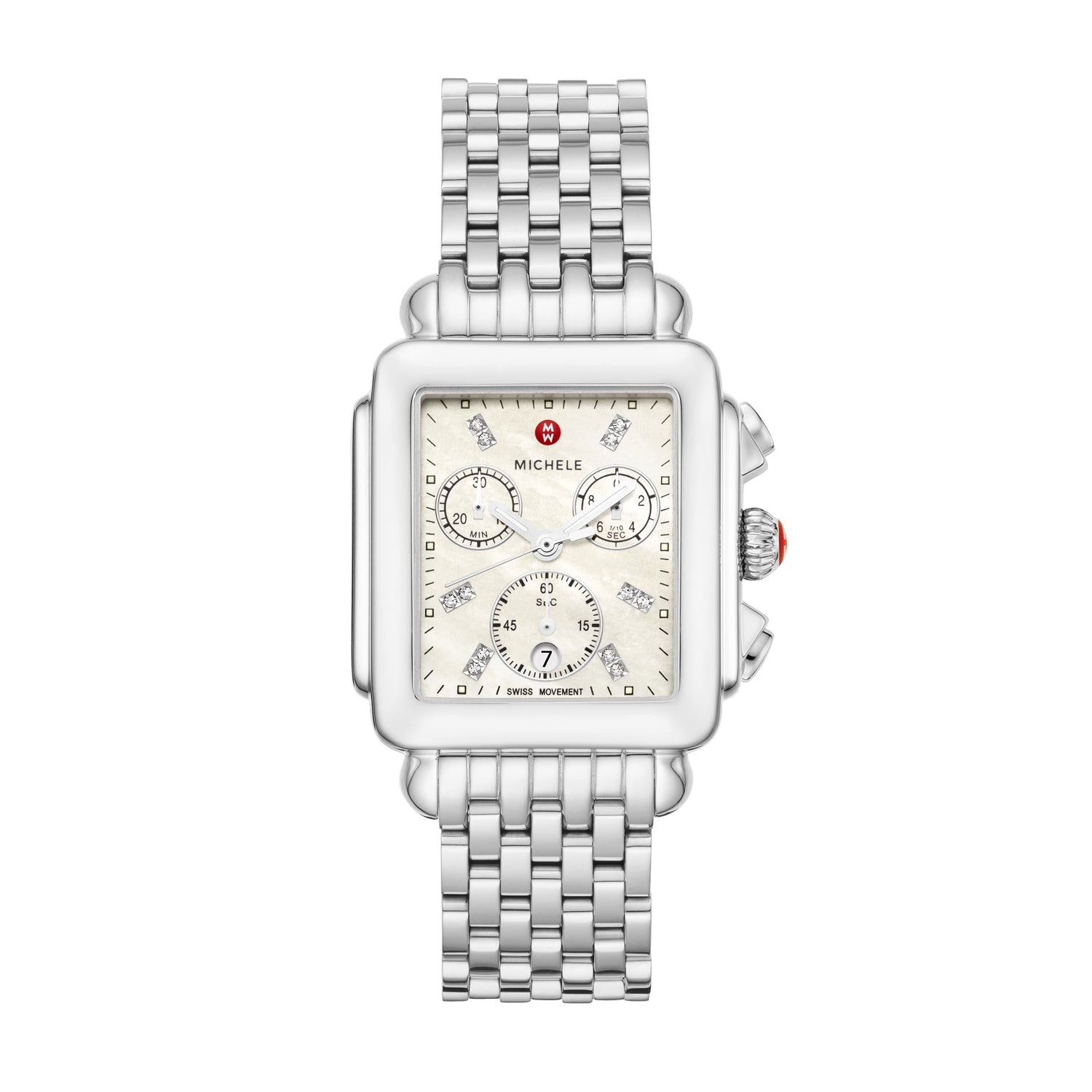 Deco Diamond Stainless Steel Watch