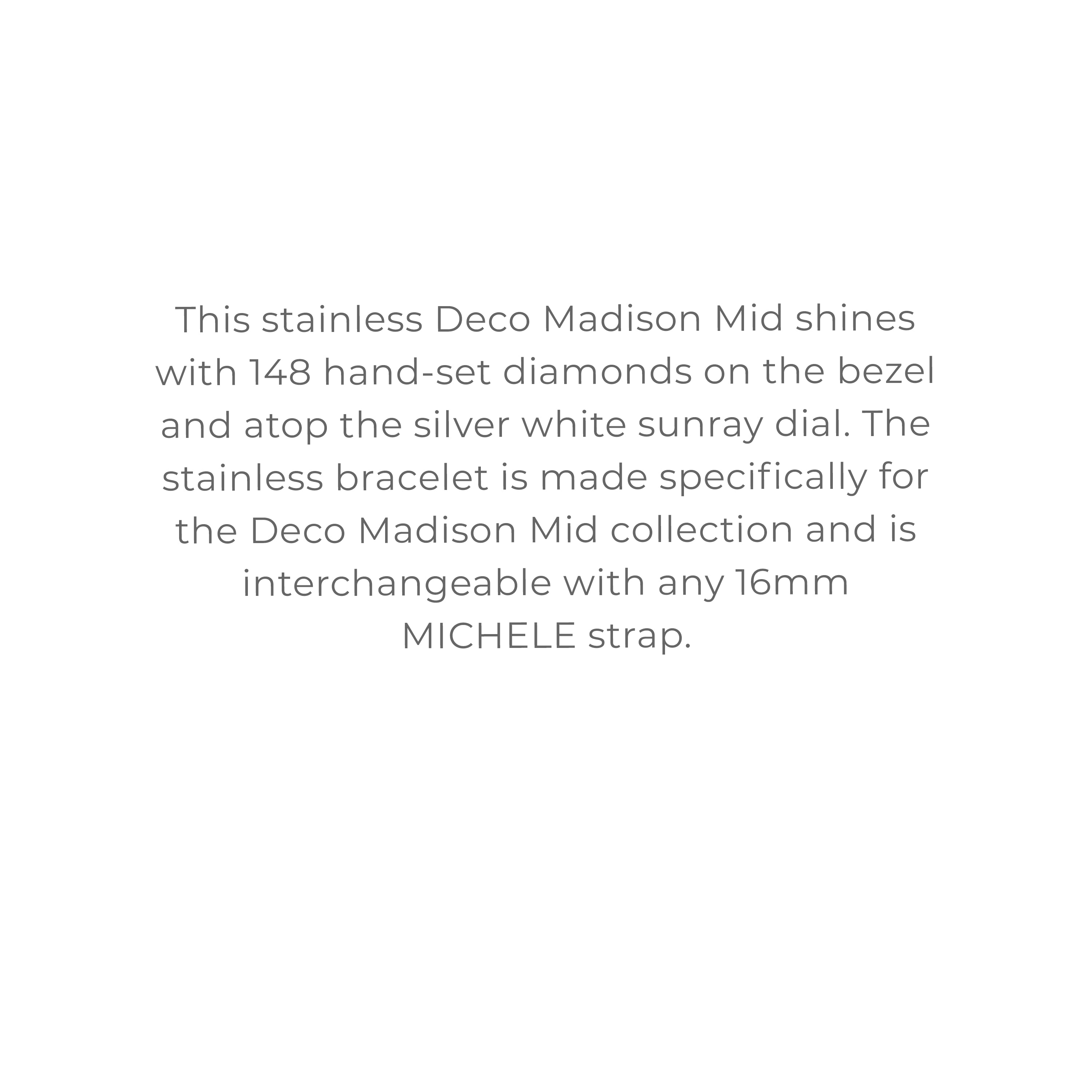 Deco Madison Mid Stainless Diamond Watch