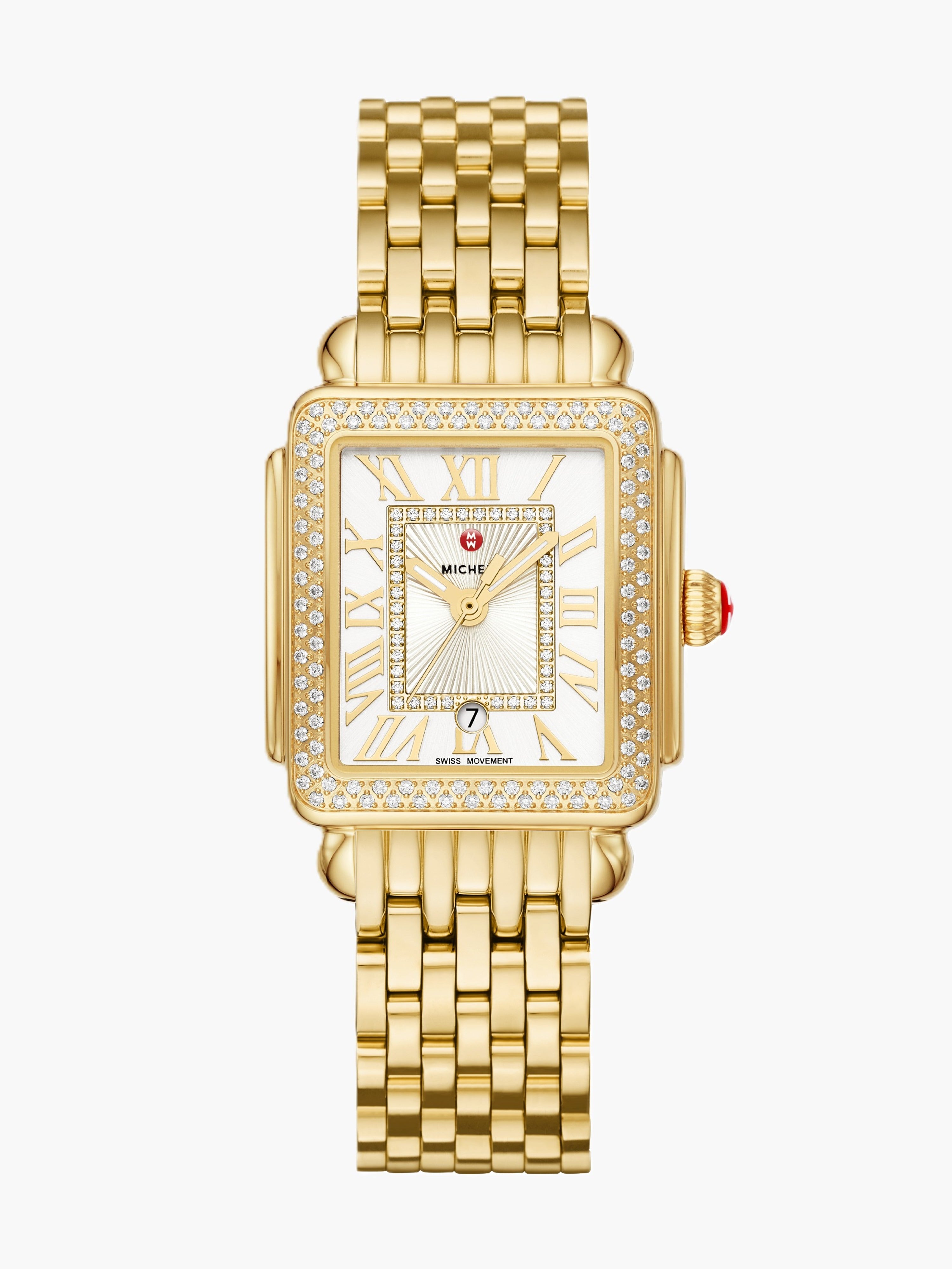 Deco Madison Mid 18K Gold Diamond Watch