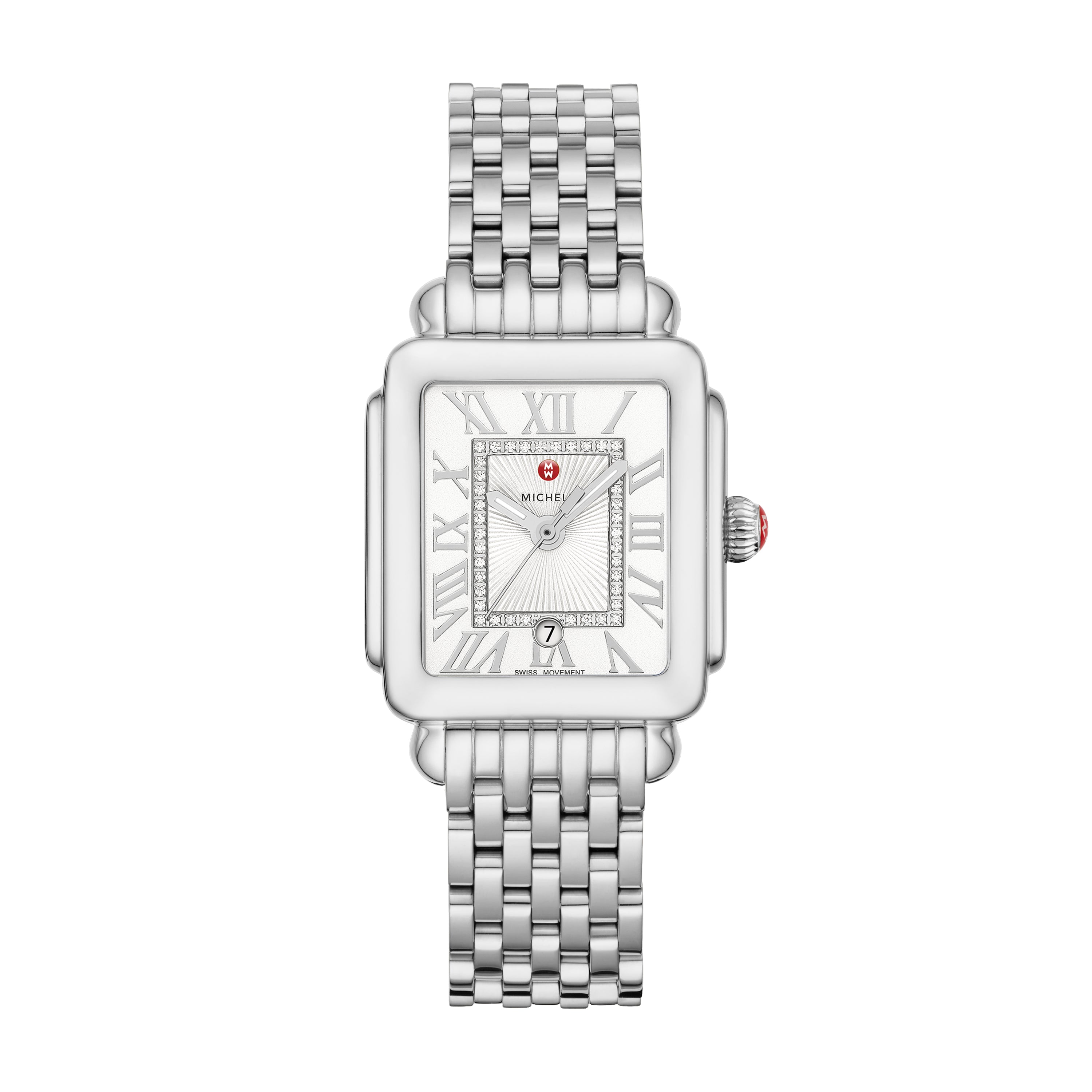 Deco Madison Mid Stainless Steel Diamond Dial Watch