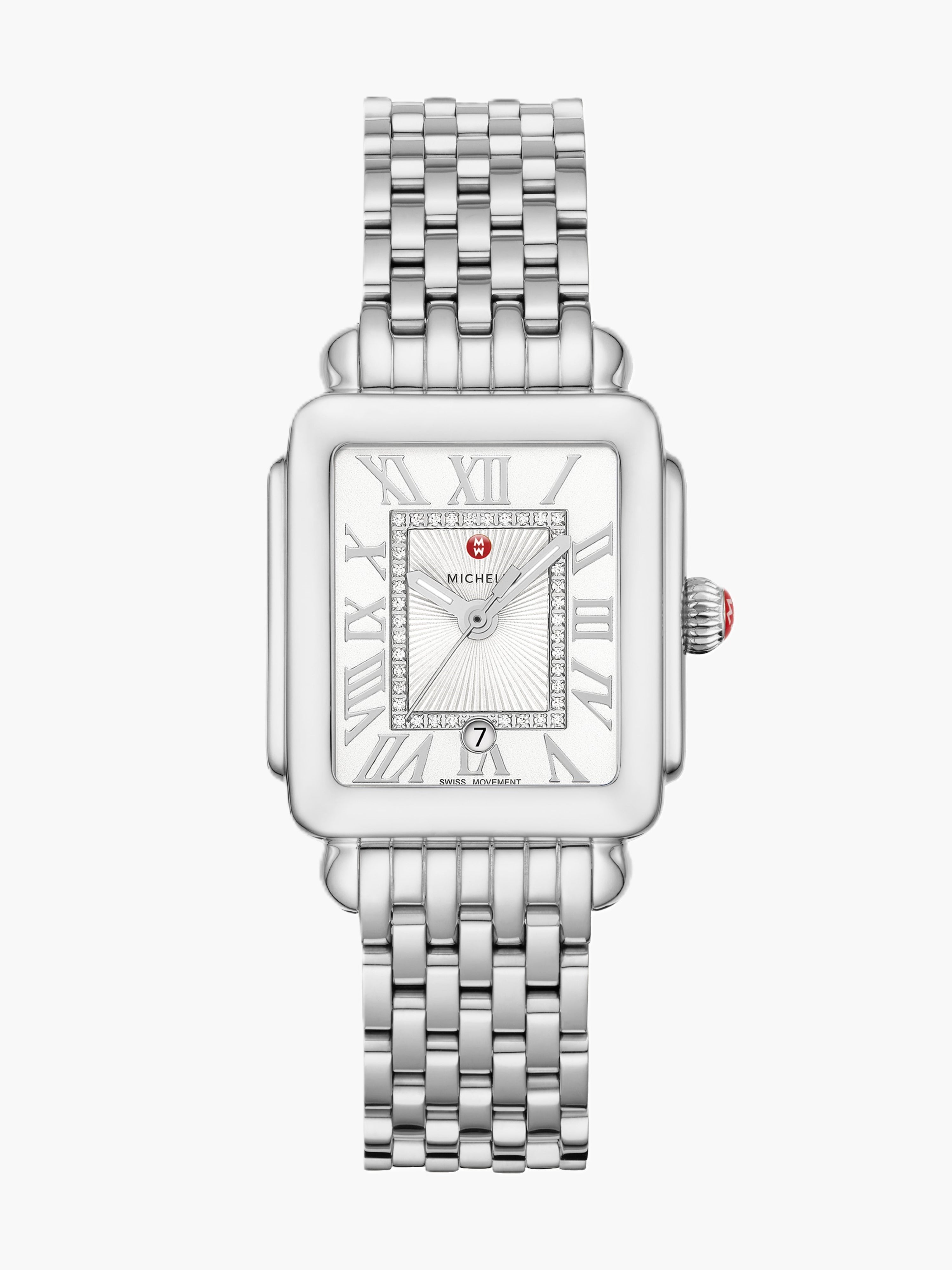 Deco Madison Mid Stainless Steel Diamond Dial Watch