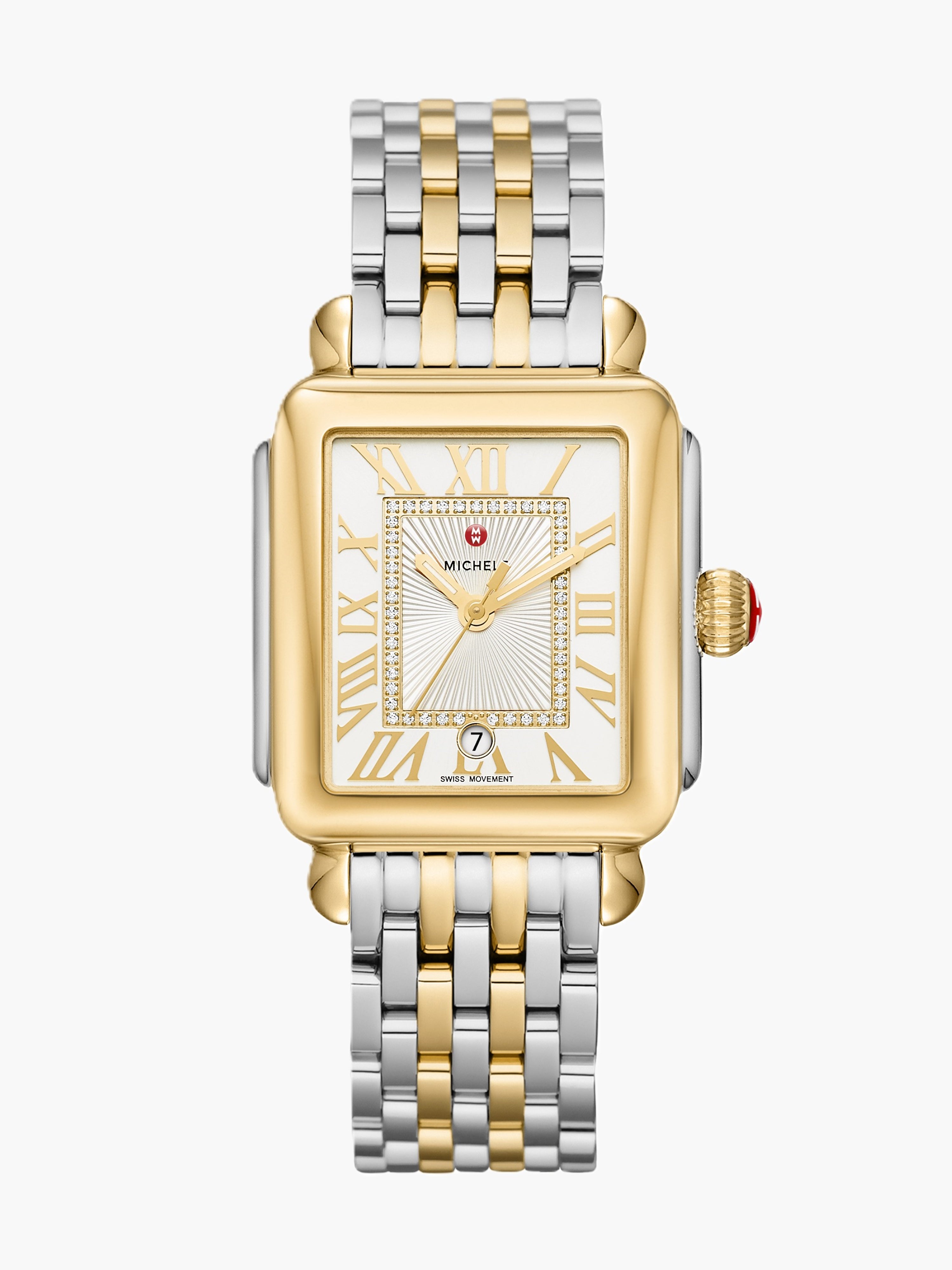 Deco Madison Two-Tone 18K Gold Diamond Dial Watch