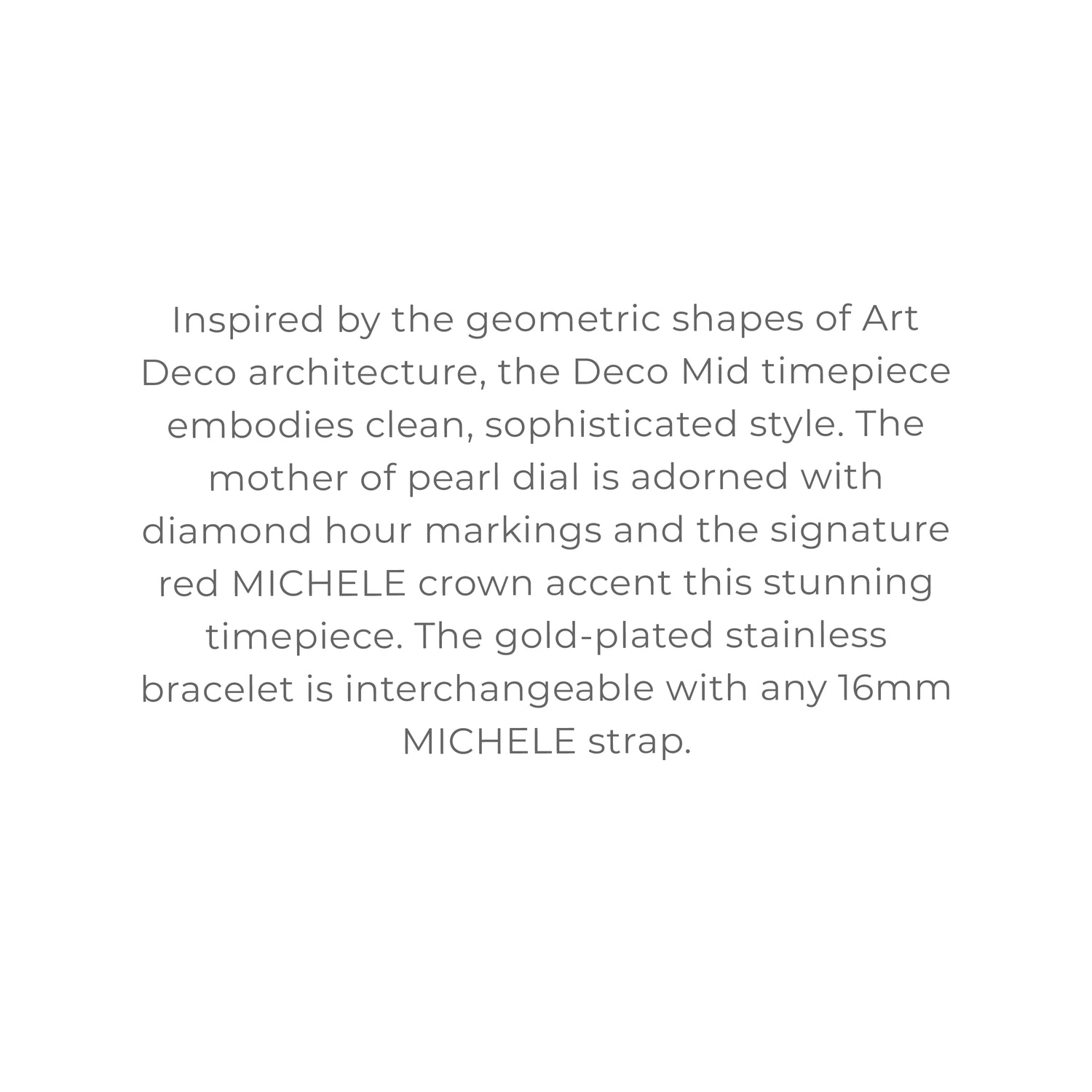 Deco Mid 18K Gold Diamond Dial Watch