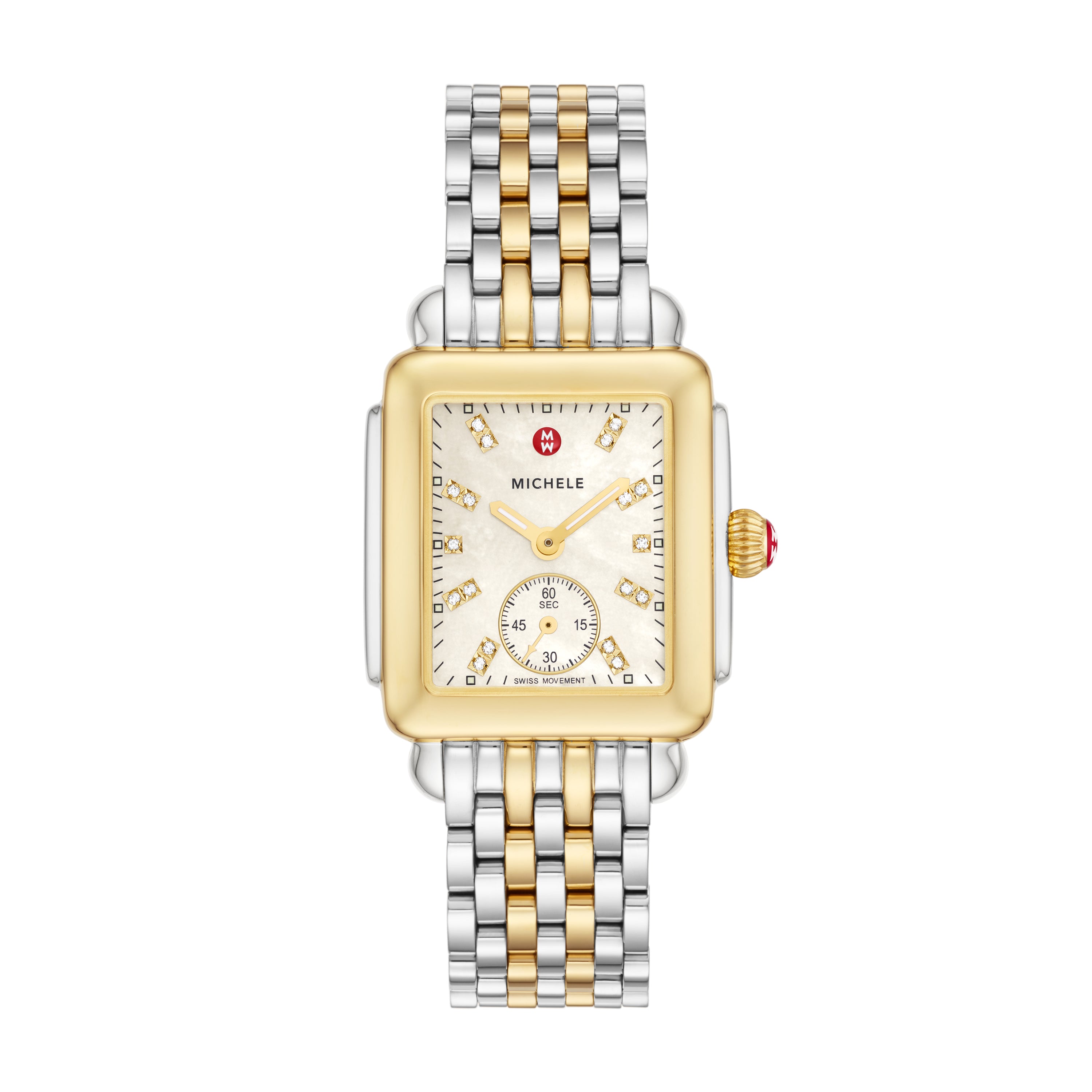 Deco Mid Two-Tone Diamond Dial Watch