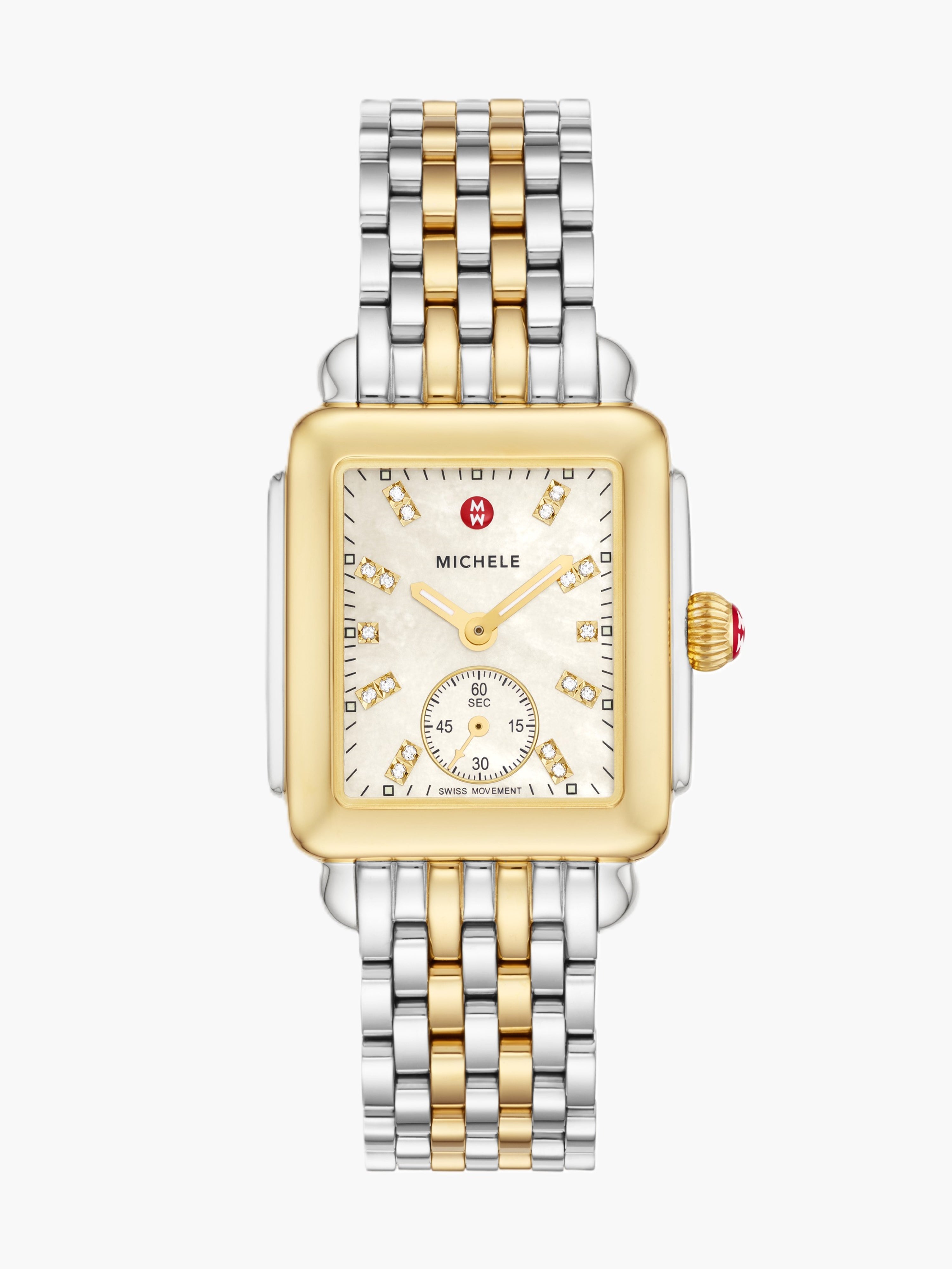 Deco Mid Two-Tone Diamond Dial Watch