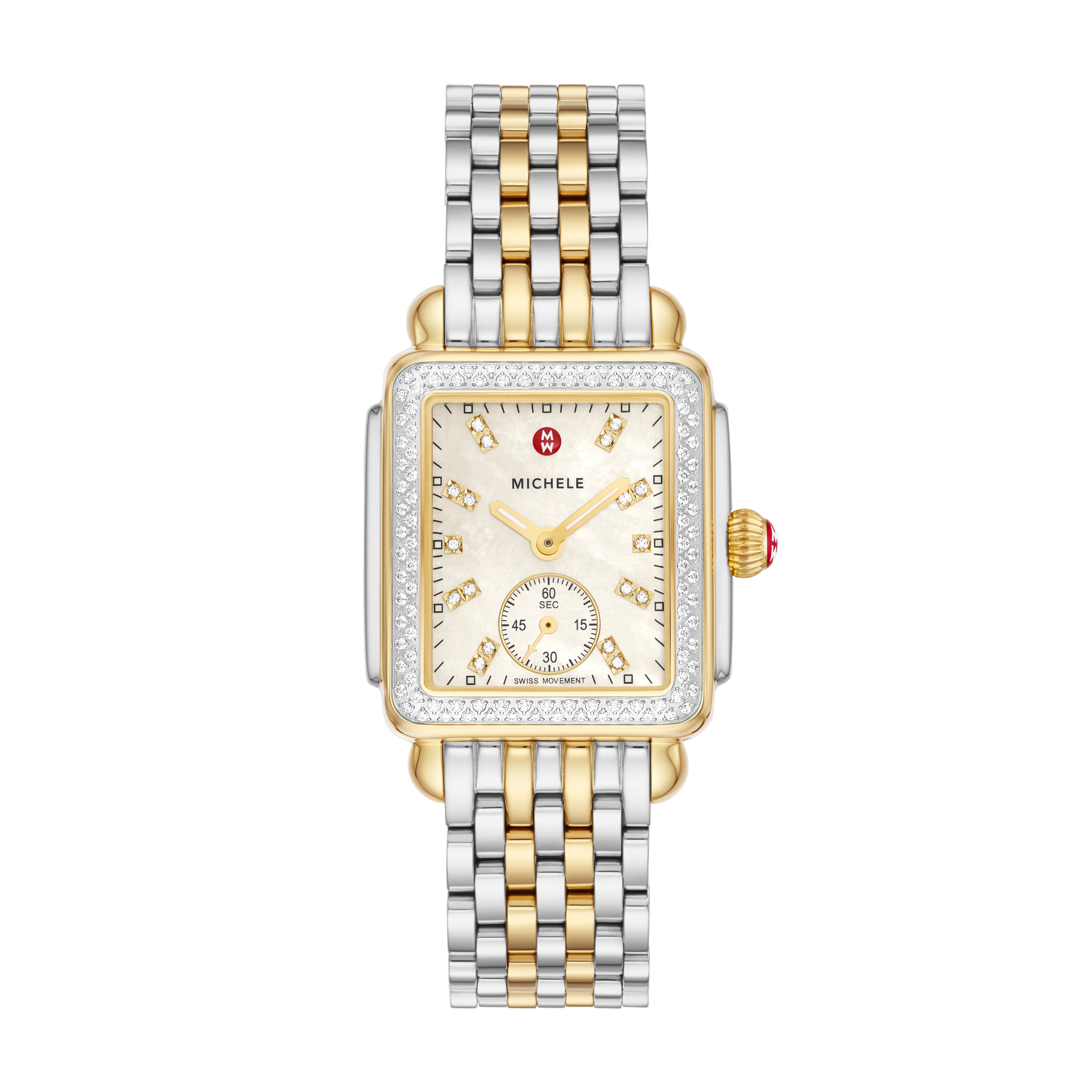 Deco Mid Two-Tone Diamond Stainless Steel Watch