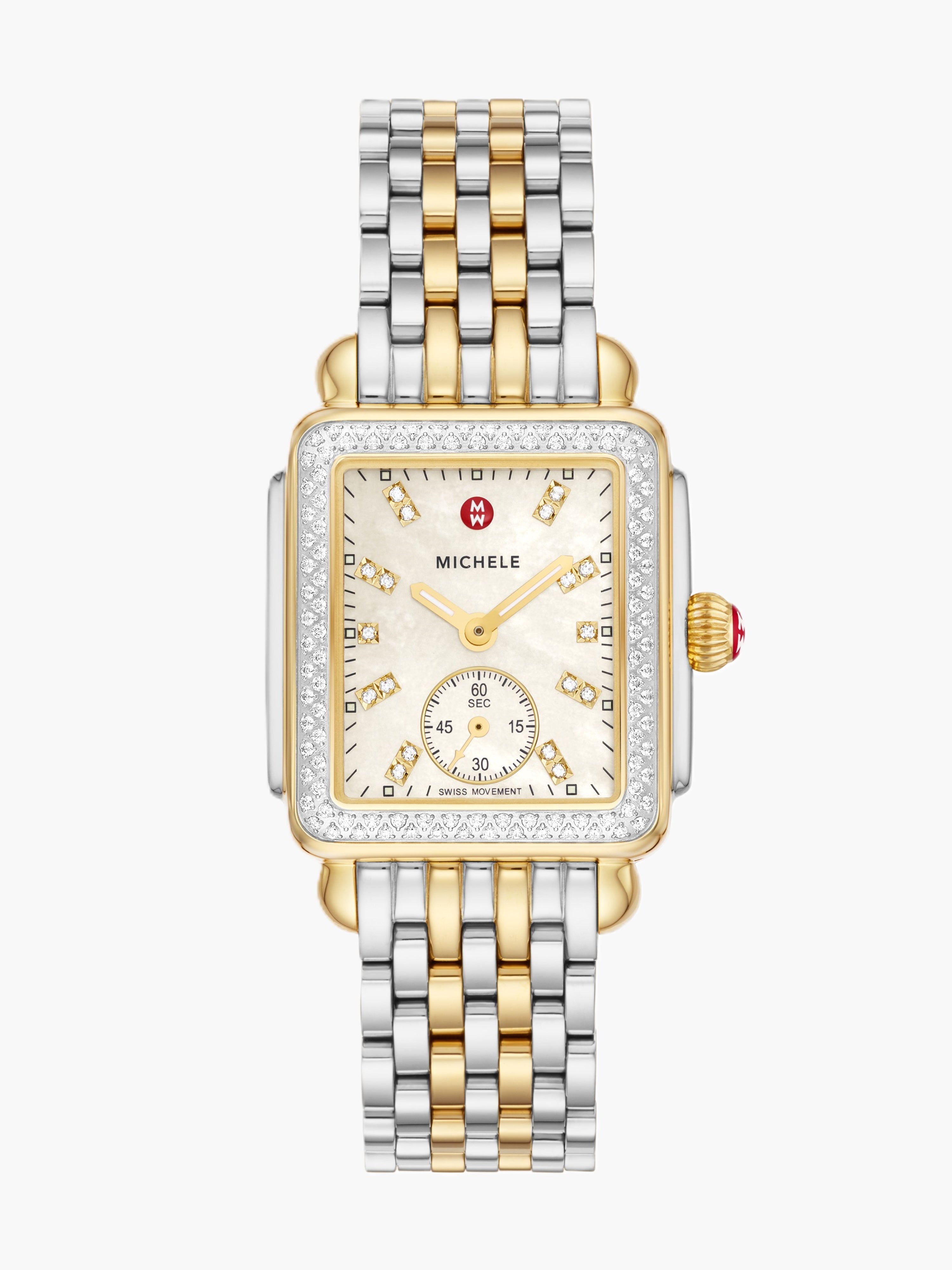 Deco Mid Two-Tone Diamond Stainless Steel Watch