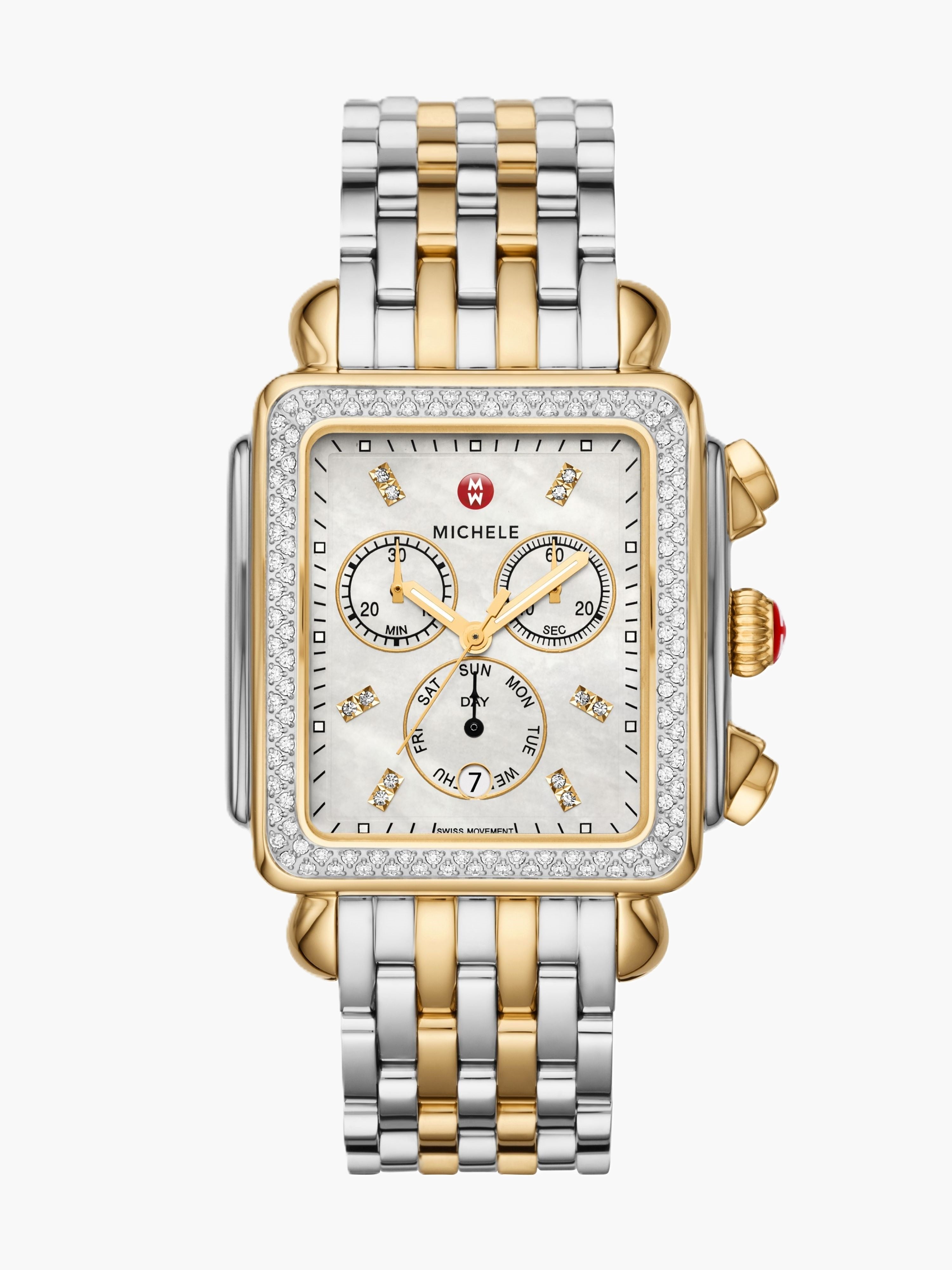 Special-Edition Deco XL Two-Tone 18K Gold Diamond Dial watch