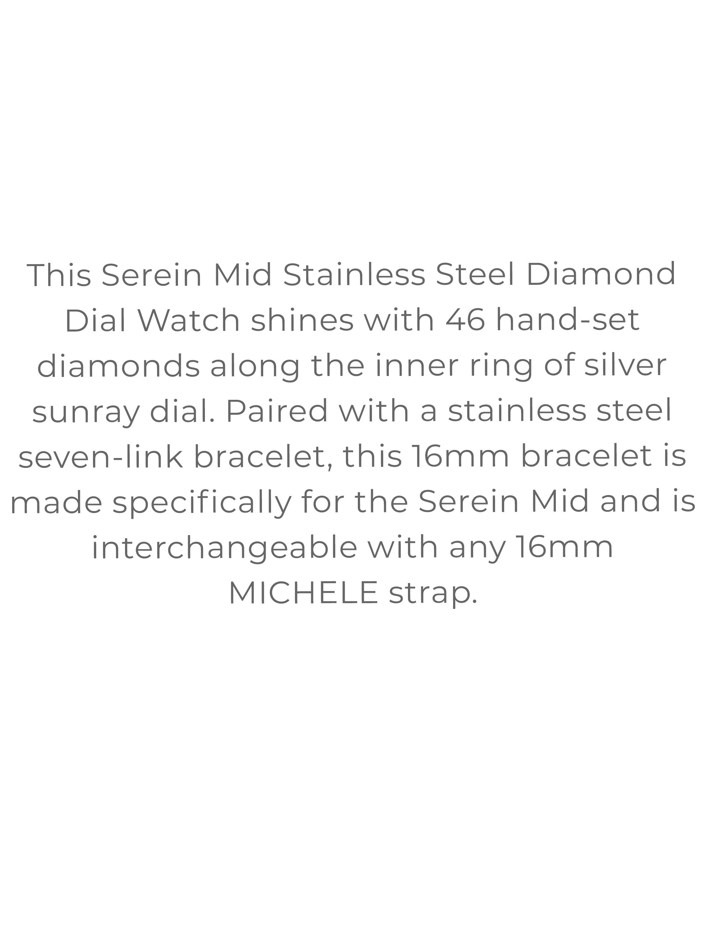 Serein Mid Stainless Diamond Dial Watch