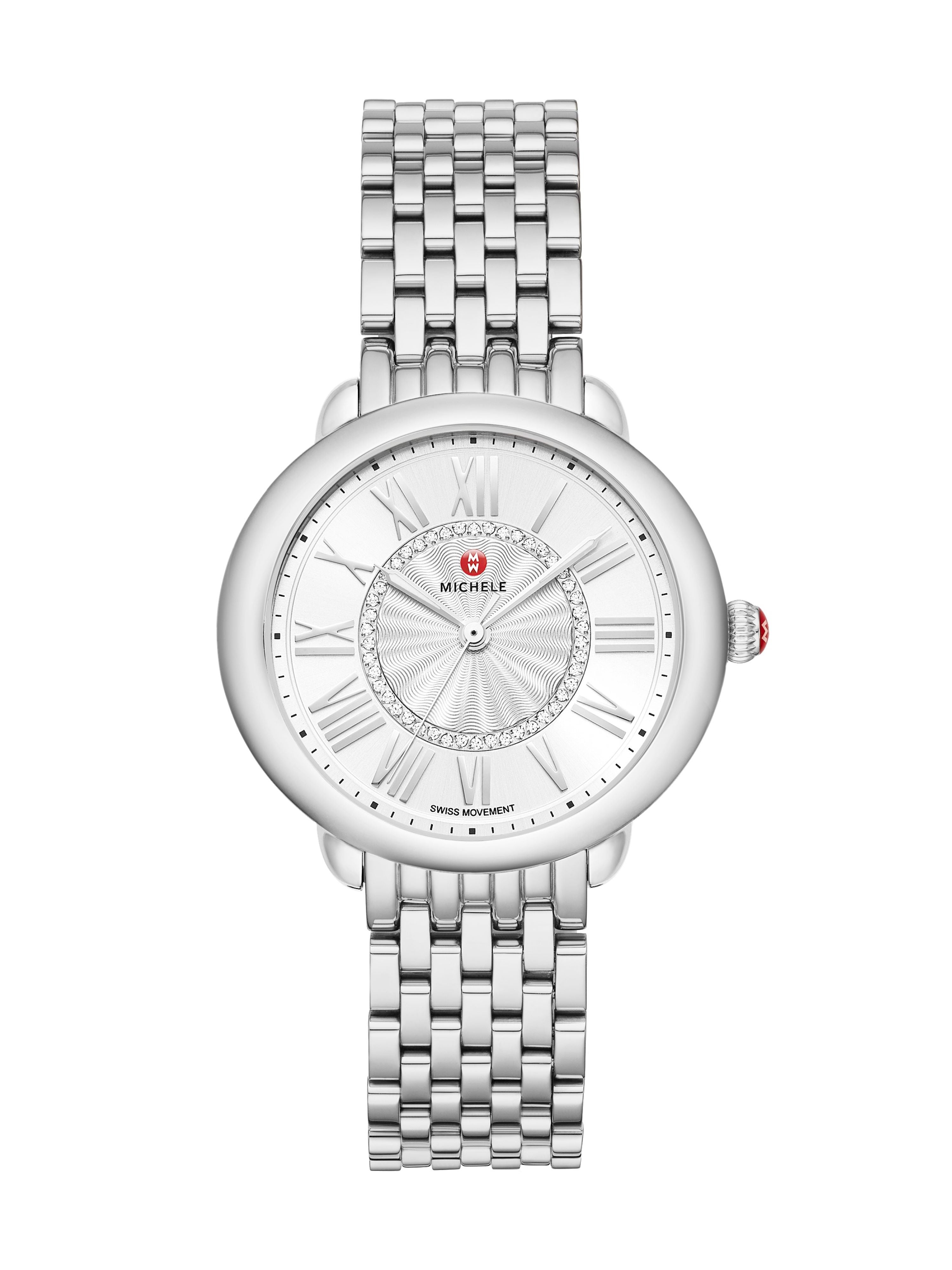 Serein Mid Stainless Diamond Dial Watch