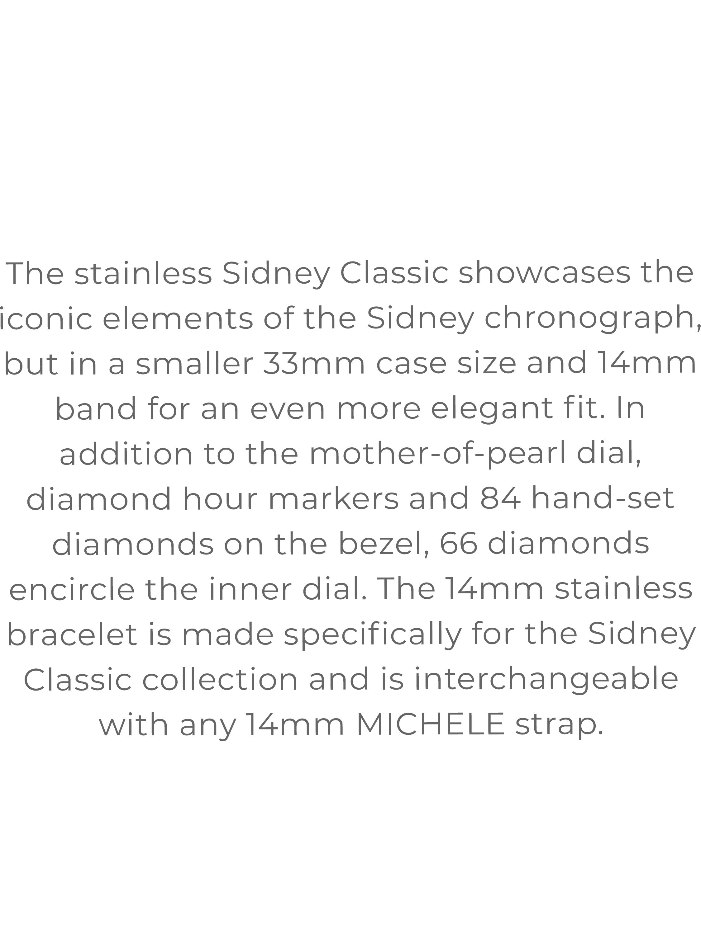 Sidney Classic Stainless Steel Diamond Watch