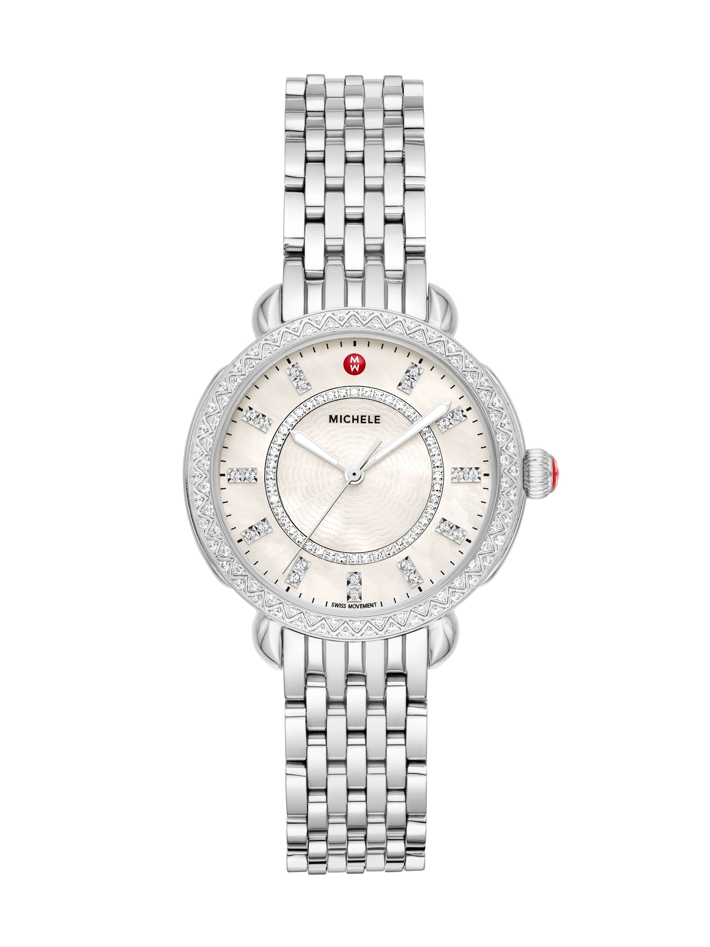 Sidney Classic Stainless Steel Diamond Watch