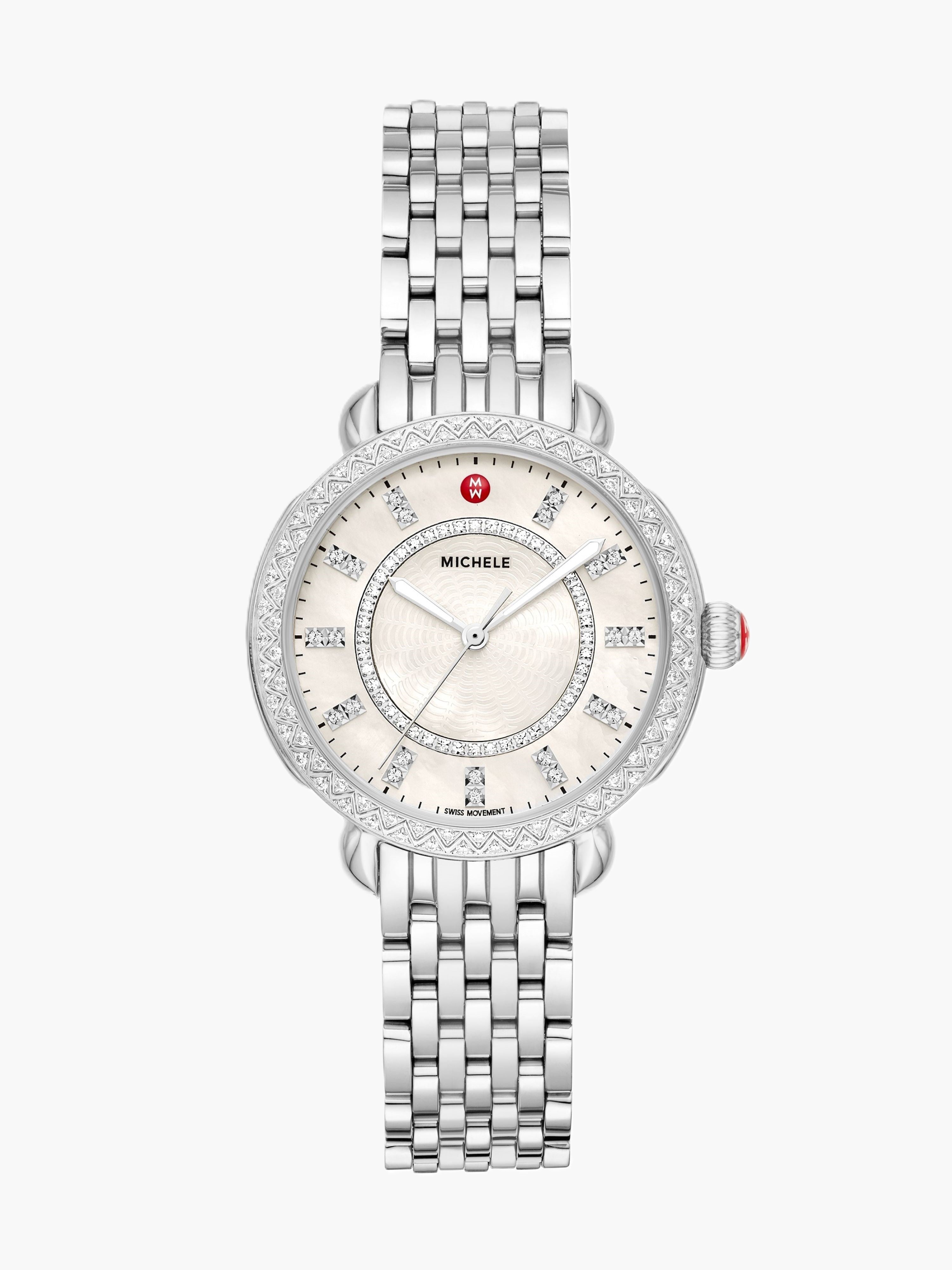 Sidney Classic Stainless Steel Diamond Watch