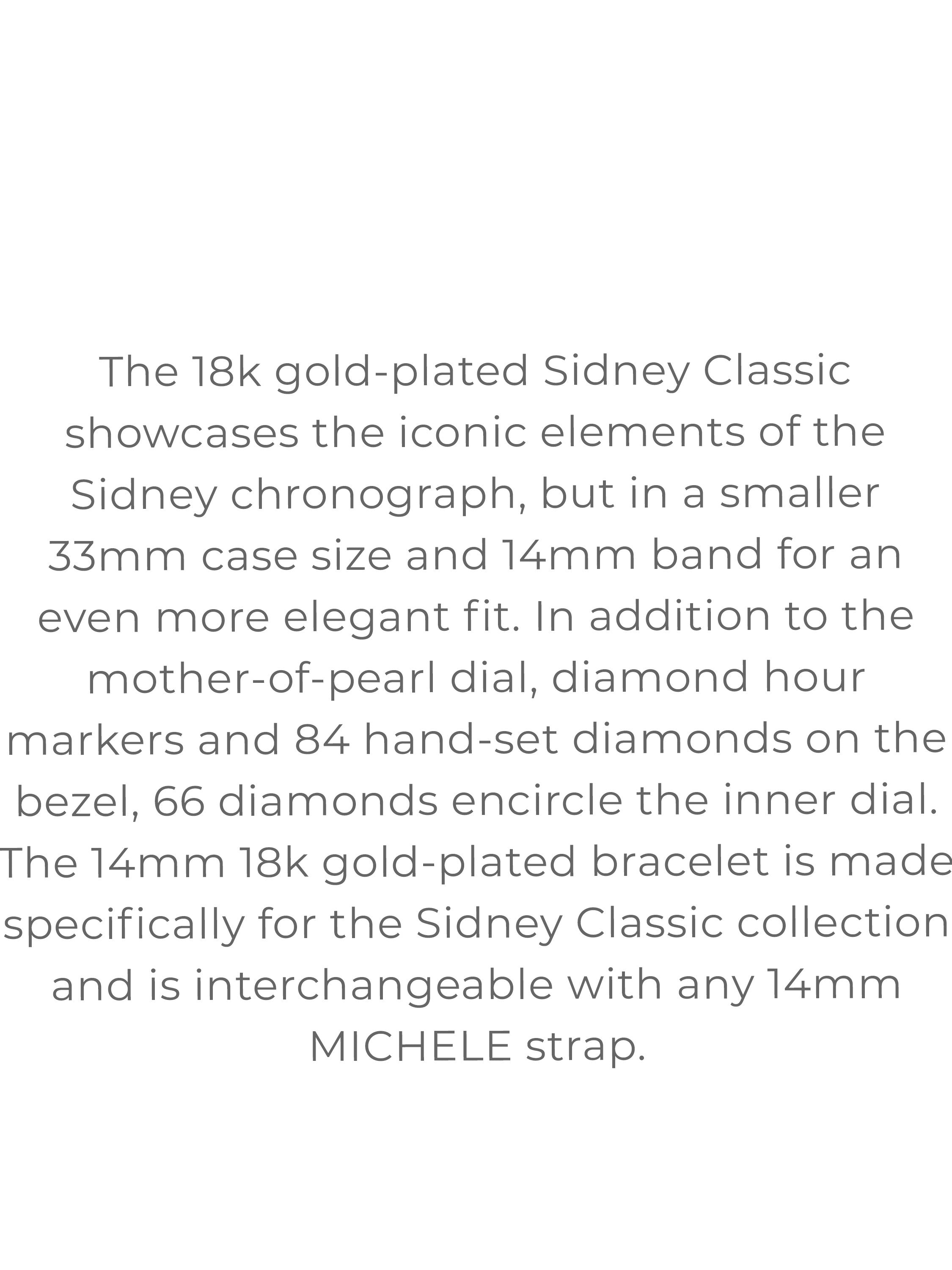 Sidney Classic 18K Gold Diamond Watch