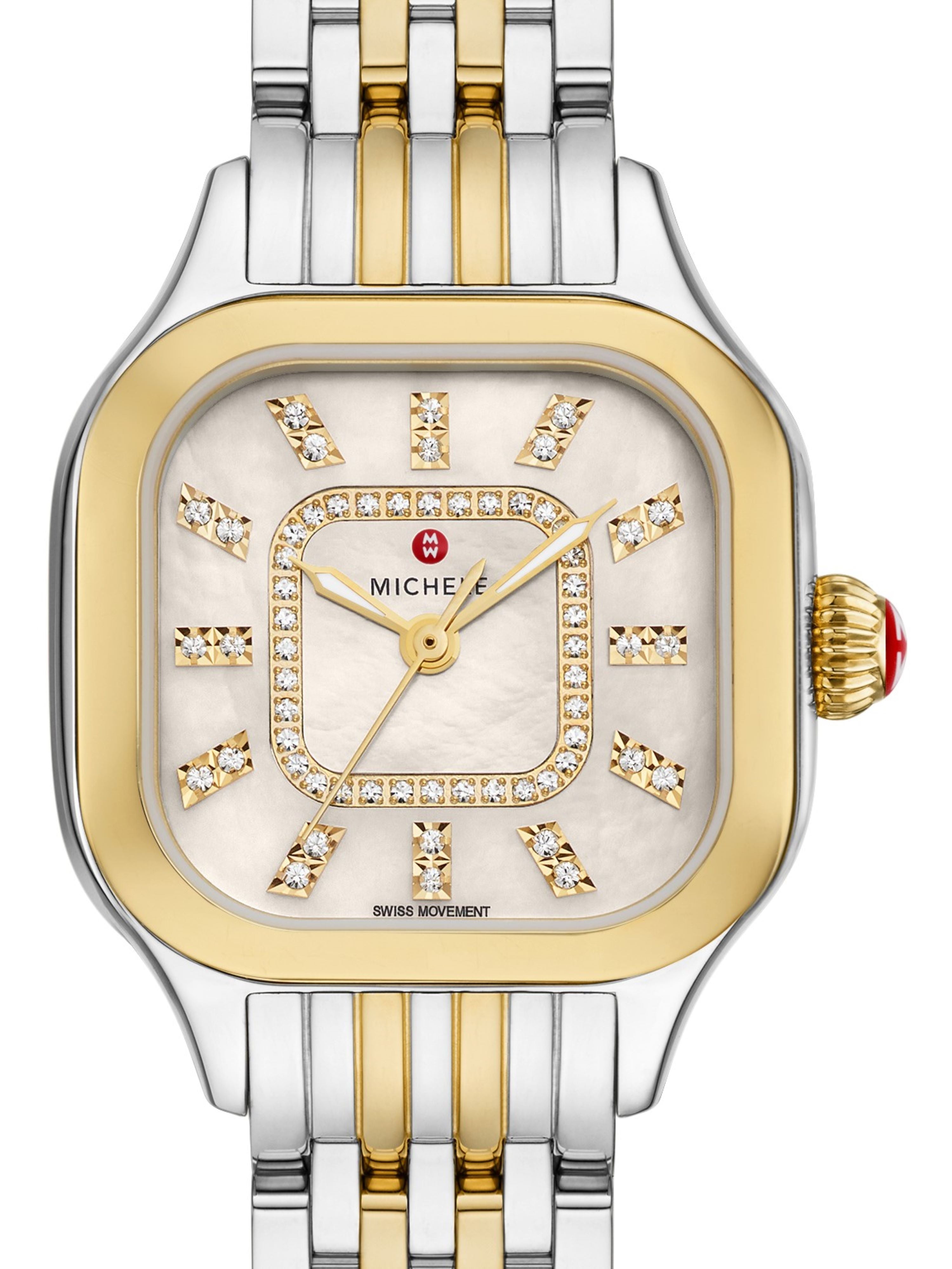 Meggie Two-Tone 18K Gold-Plated Diamond Dial Watch