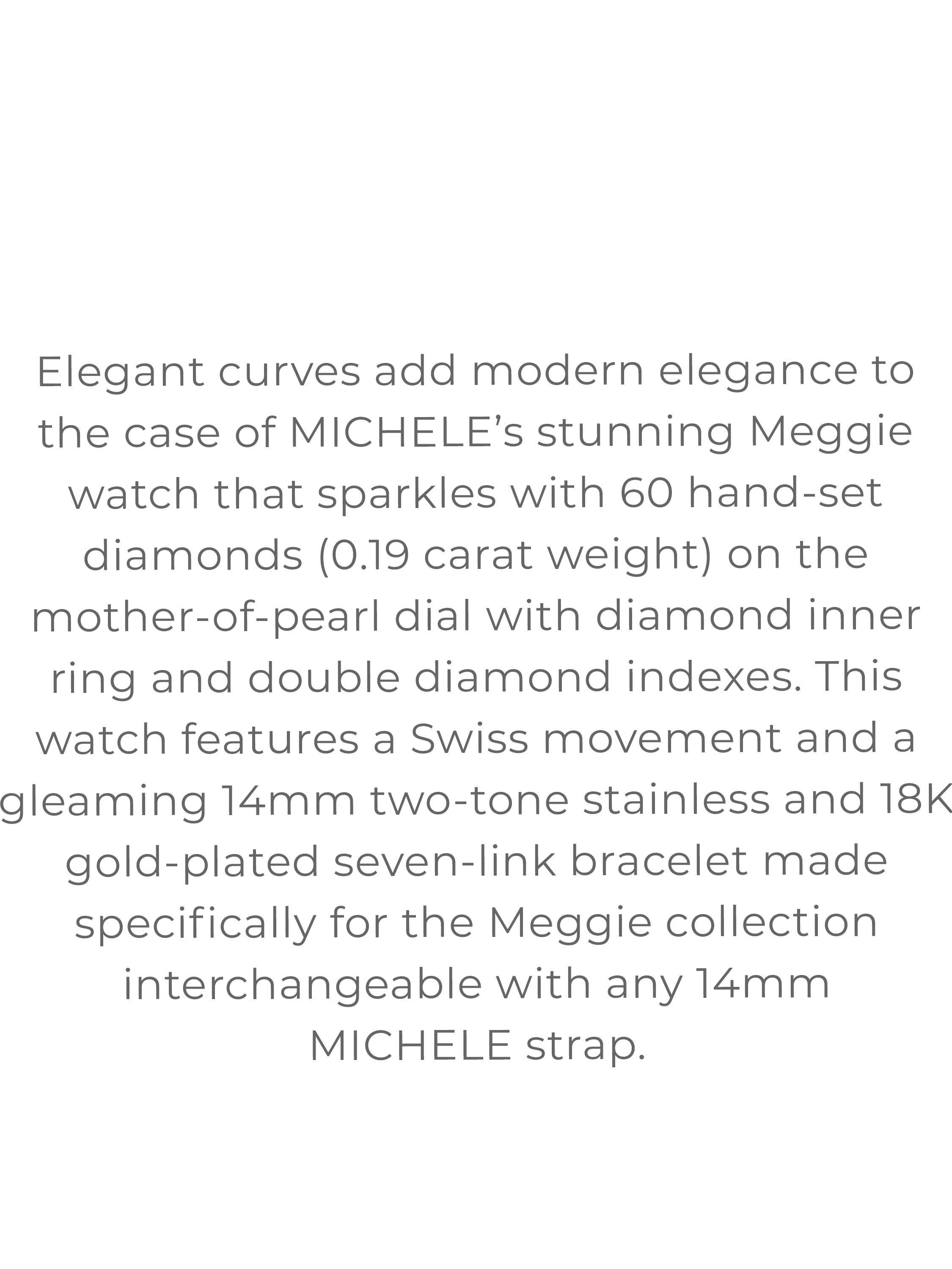 Meggie Two-Tone 18K Gold-Plated Diamond Dial Watch