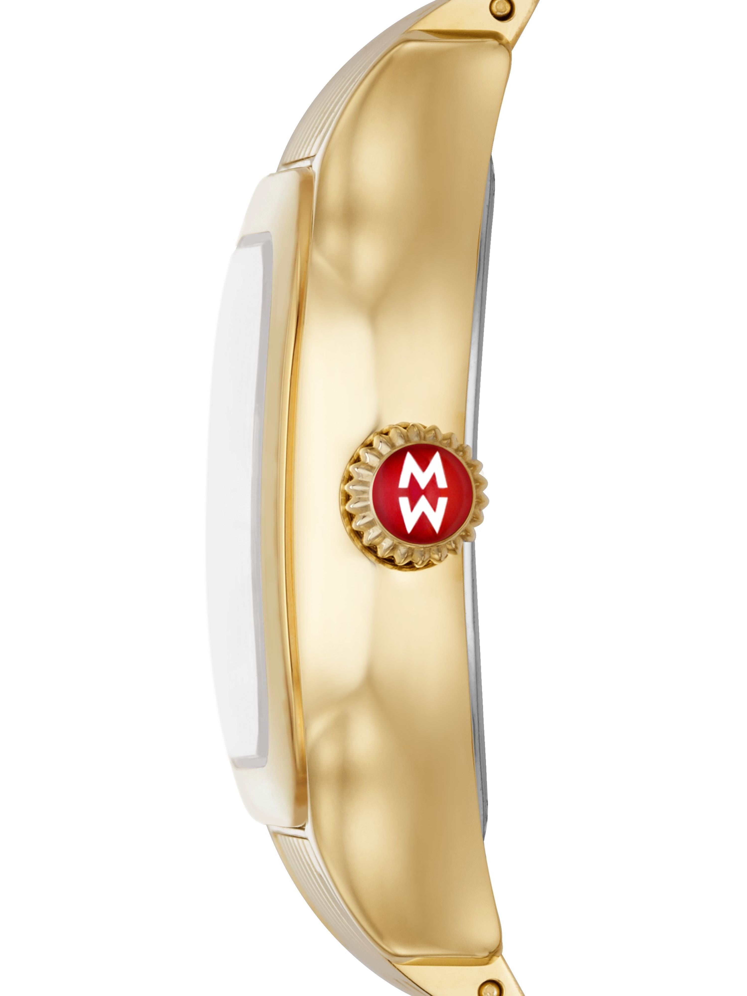 Meggie 18K Gold-Plated Diamond Dial Watch