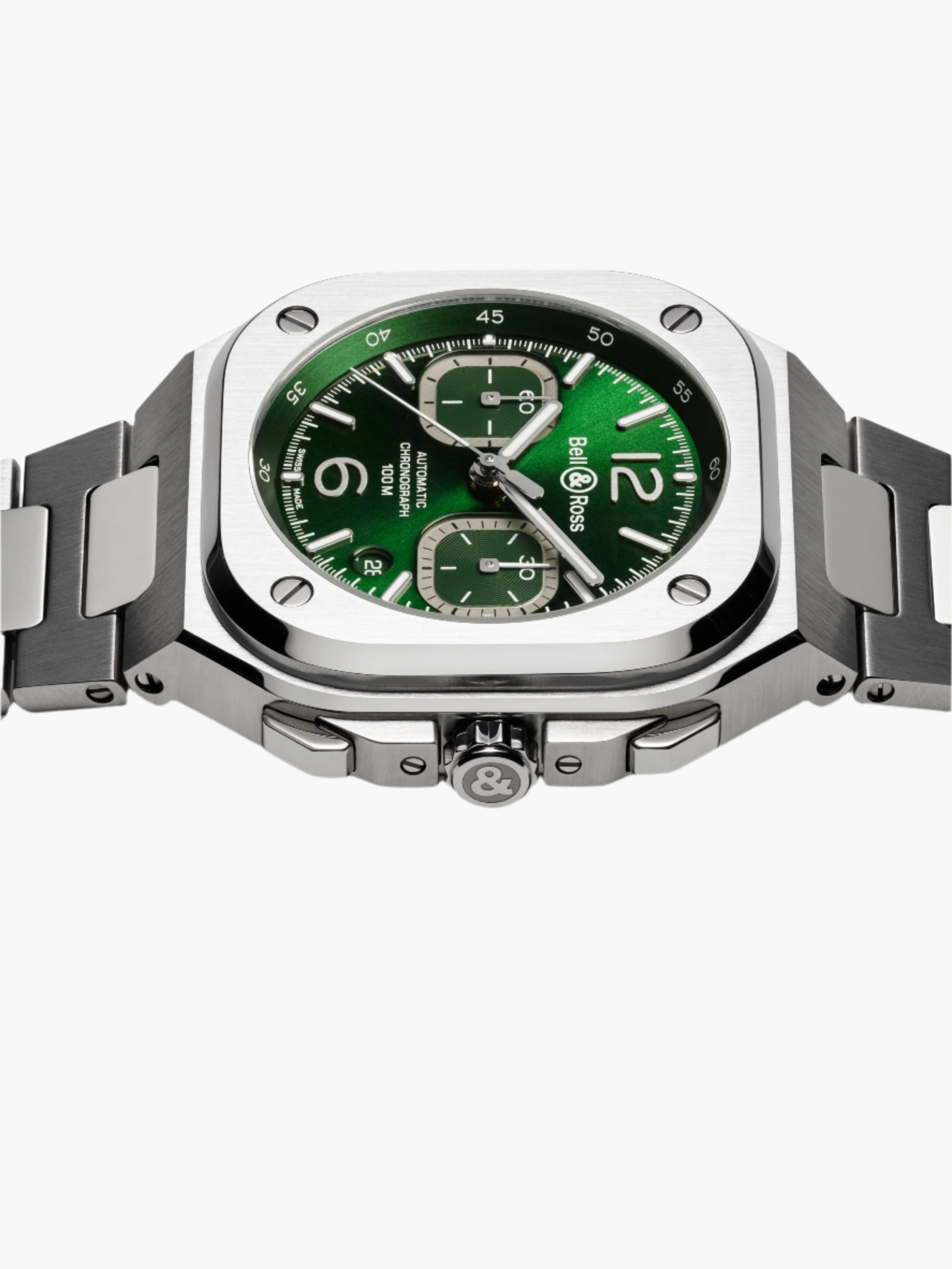 BR 05 CHRONO GREEN STEEL