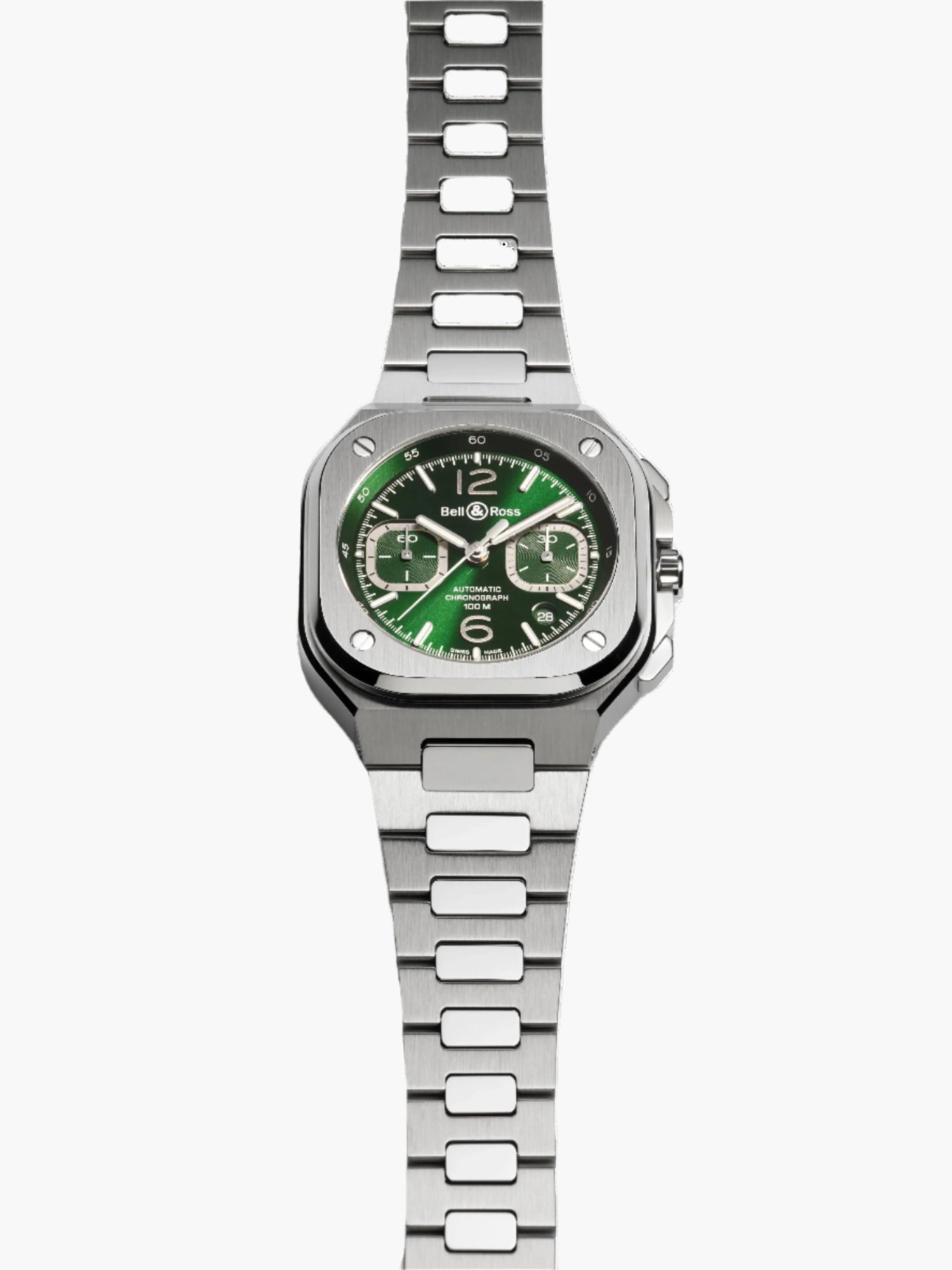 BR 05 CHRONO GREEN STEEL