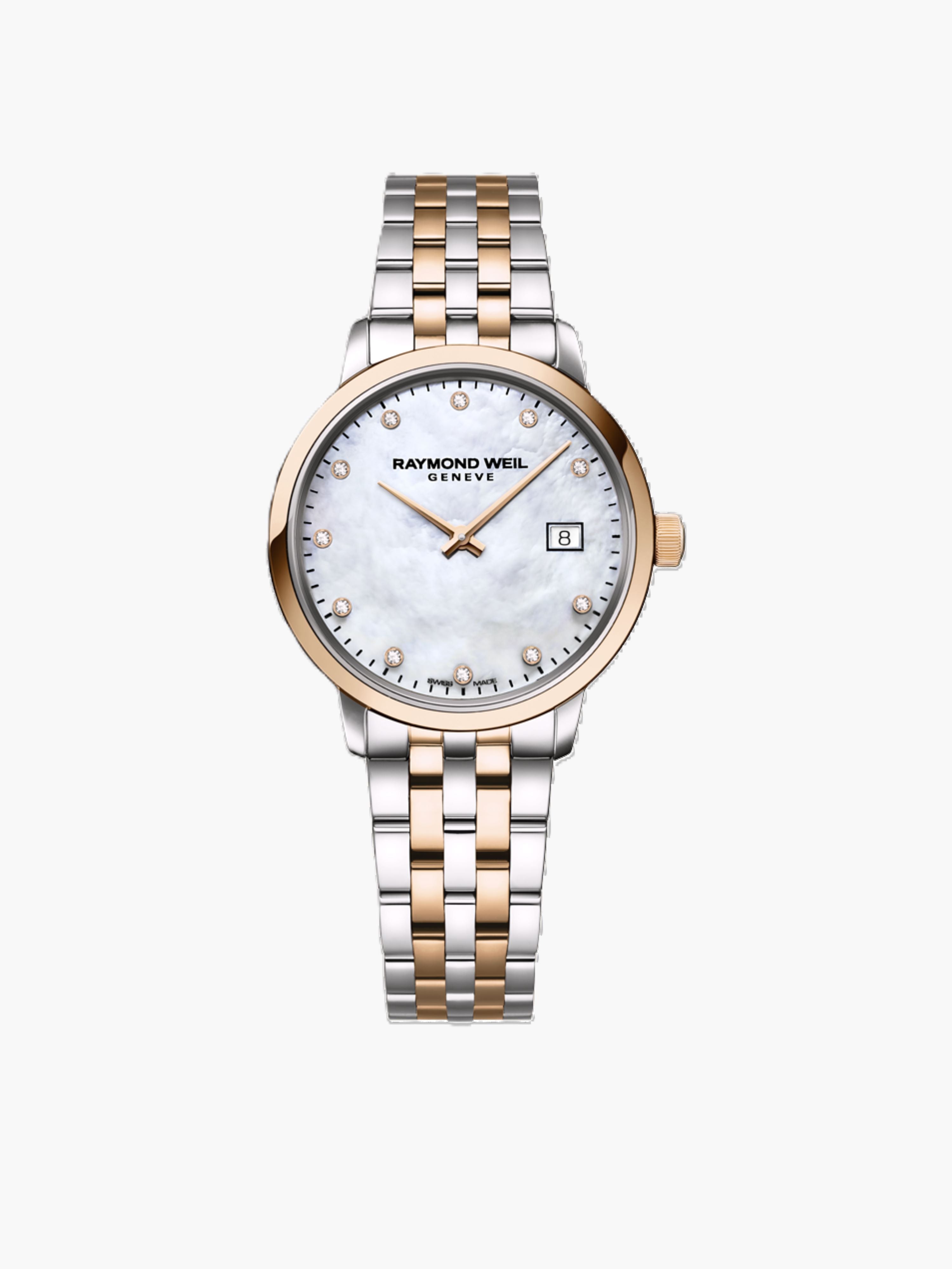 Toccata Ladies Diamond Whie Mother-of-Pearl Dial Rose Gold Stainless Steel Quartz